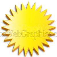 illustration - 3d-starburst-yellow-png